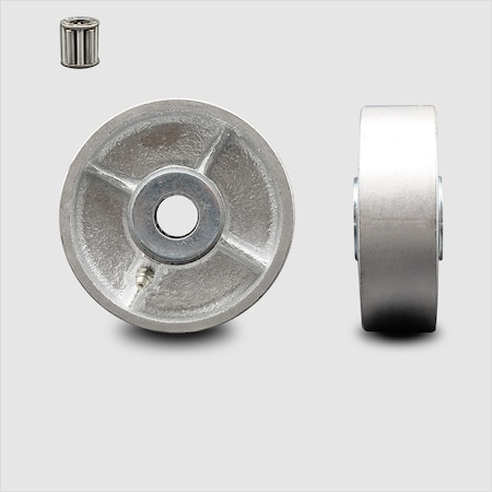 Service Caster SCC - 4" Semi Steel Cast Iron Wheel w/Roller Bearing- 1/2" Bore-600 lbs Capacity SCC-SSR415